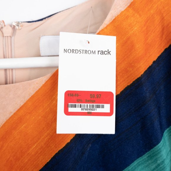 NEW ALI & JAY Sunset Skies Midi Dress with puff sleeves size M - Picture 4 of 12